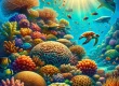 depiction of coral reef in Fiji