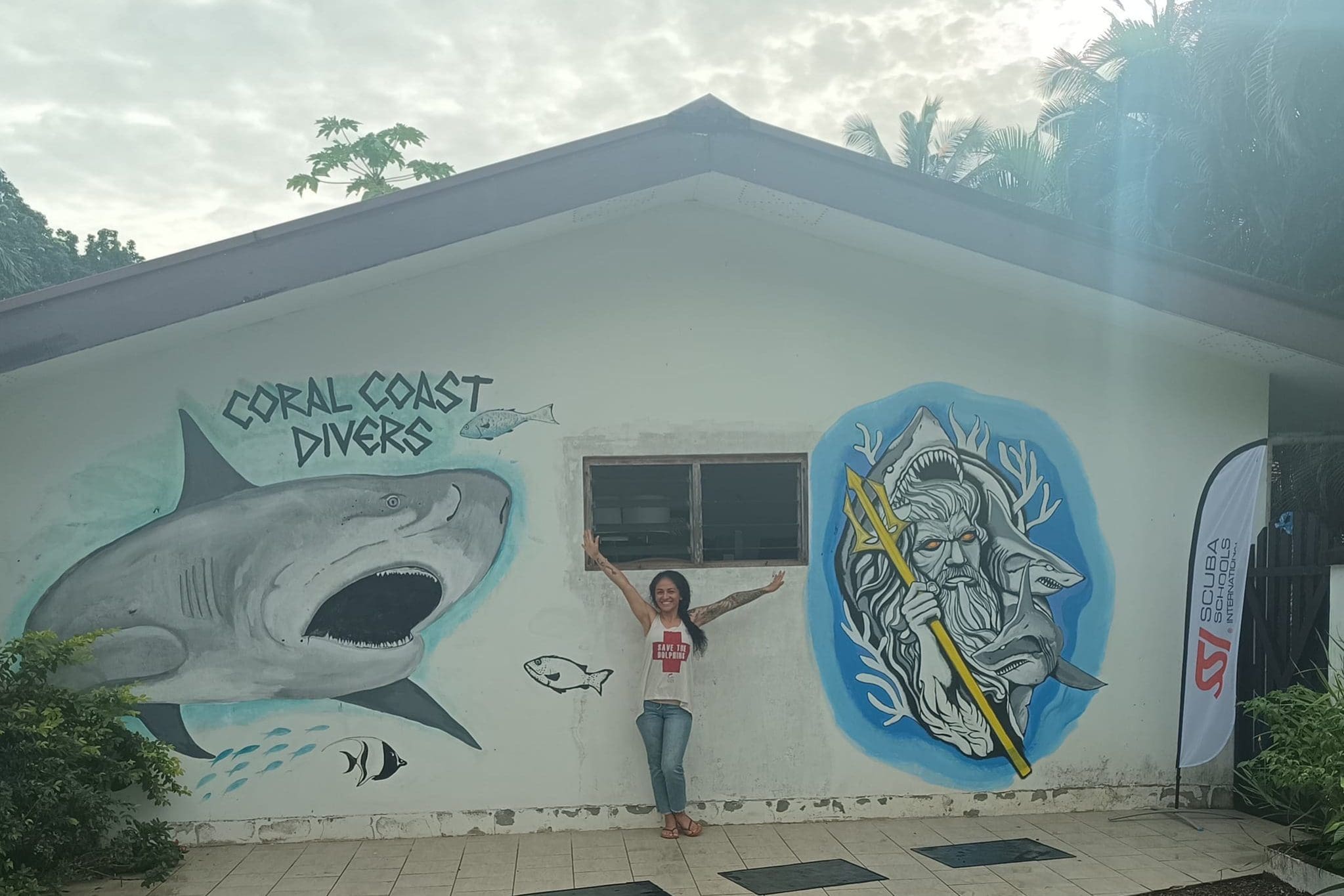 Coral Coast Divers wall mural