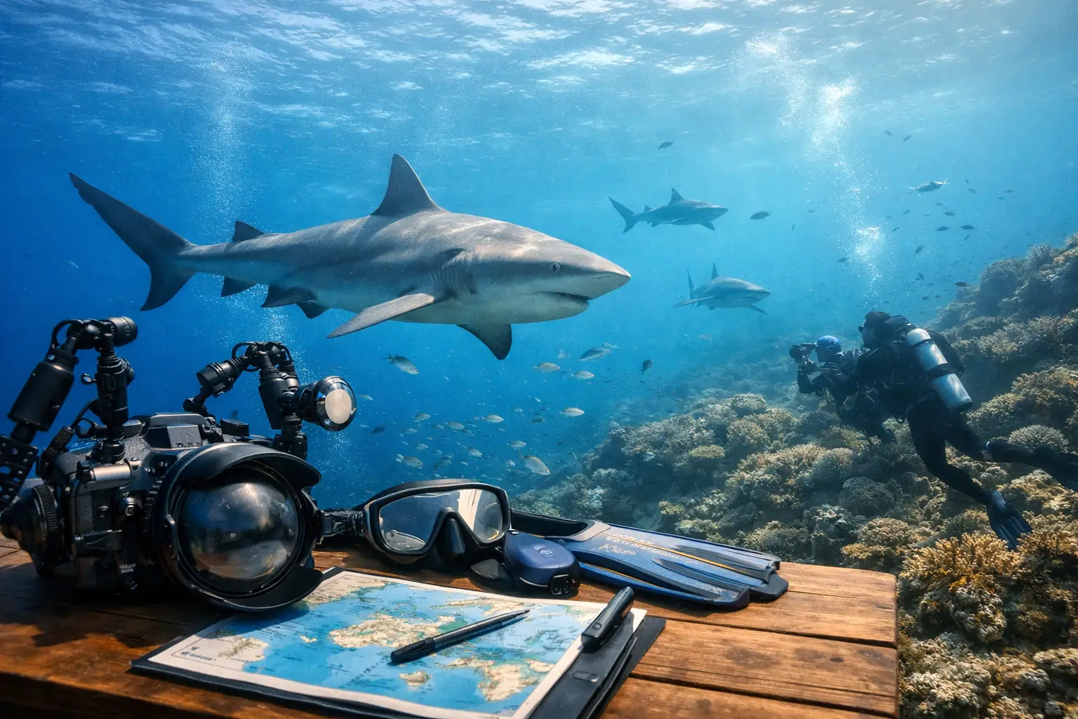 How to Plan Shark Photography for Fiji Diving